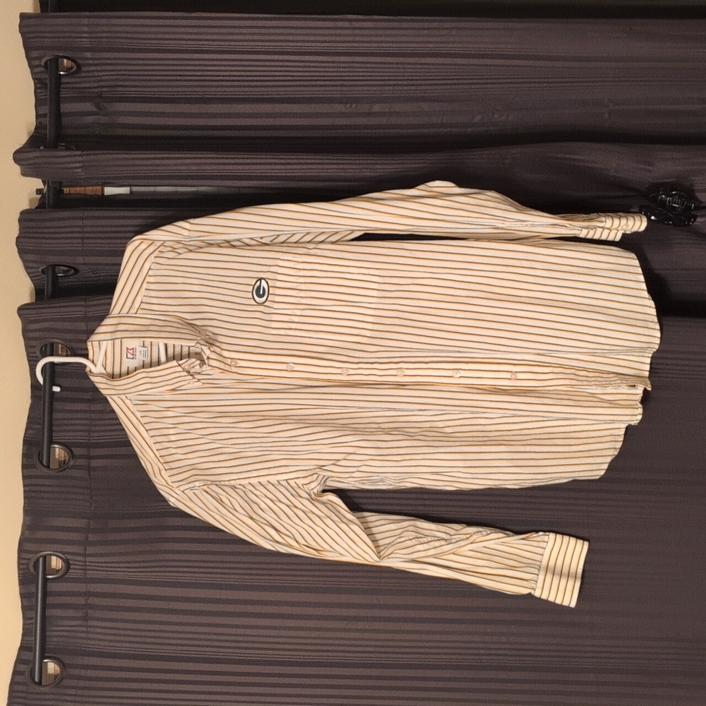 Green Bay Packers Cutter and Buck pinstripe dress shirt Size Large